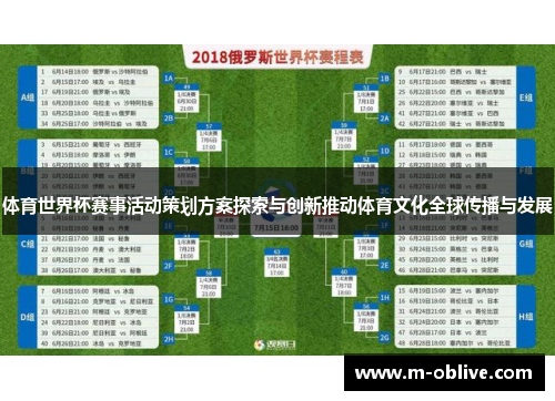 体育世界杯赛事活动策划方案探索与创新推动体育文化全球传播与发展